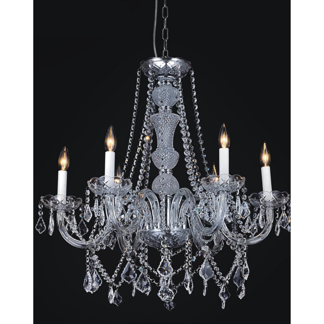 CWI Princeton 8023p24c-6 Chandelier Light - Chrome