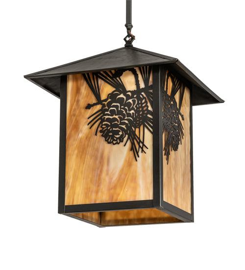 Meyda Tiffany Lighting 80797 Seneca One Light Pendant Outdoor Bronze / Dark