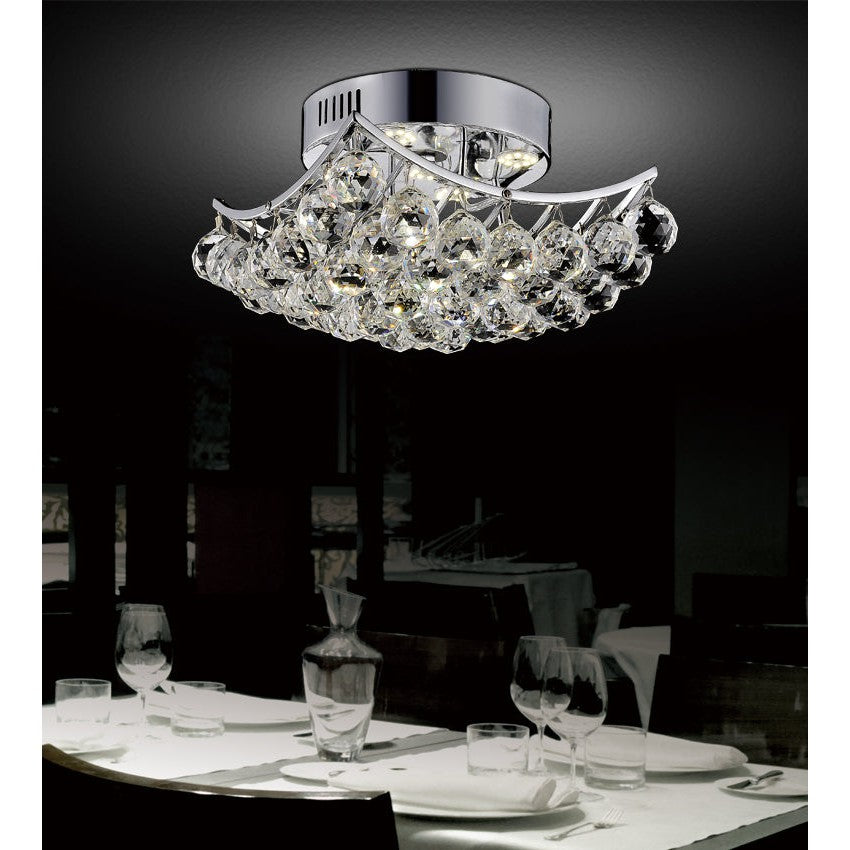 CWI Queen 8038c10c-s Ceiling Light - Chrome