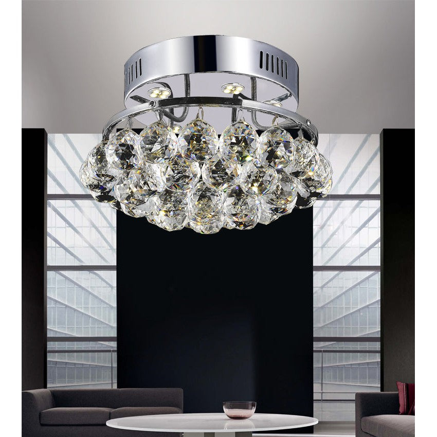 CWI Queen 8038c12c-r Ceiling Light - Chrome