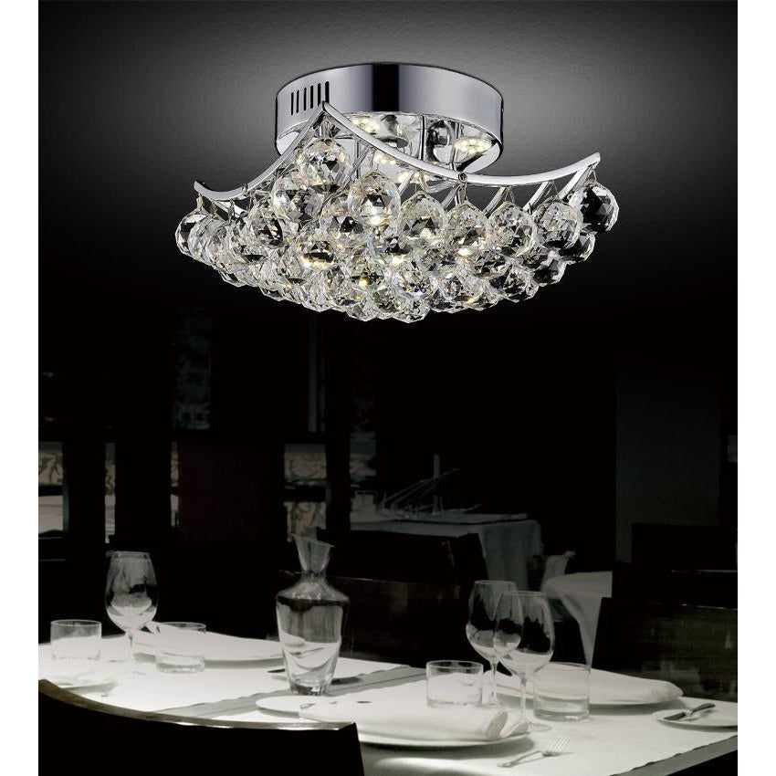 CWI Queen 8038c14c-s Ceiling Light - Chrome