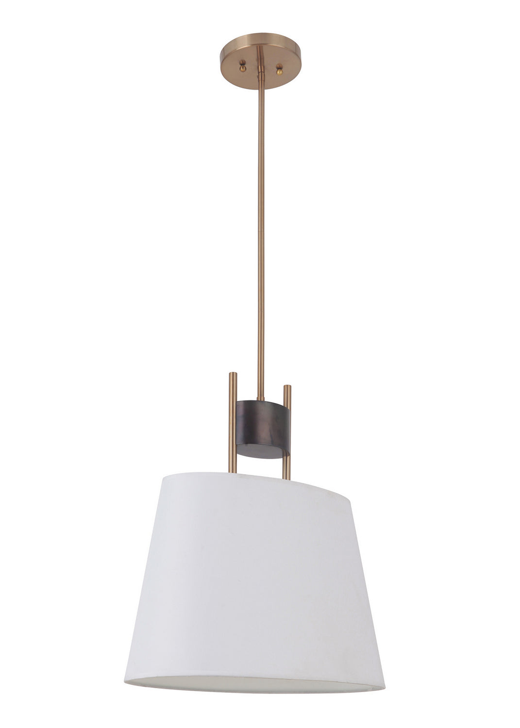 Craftmade Parker 44491-FSSB Pendant Light - Fired Steel/Satin Brass