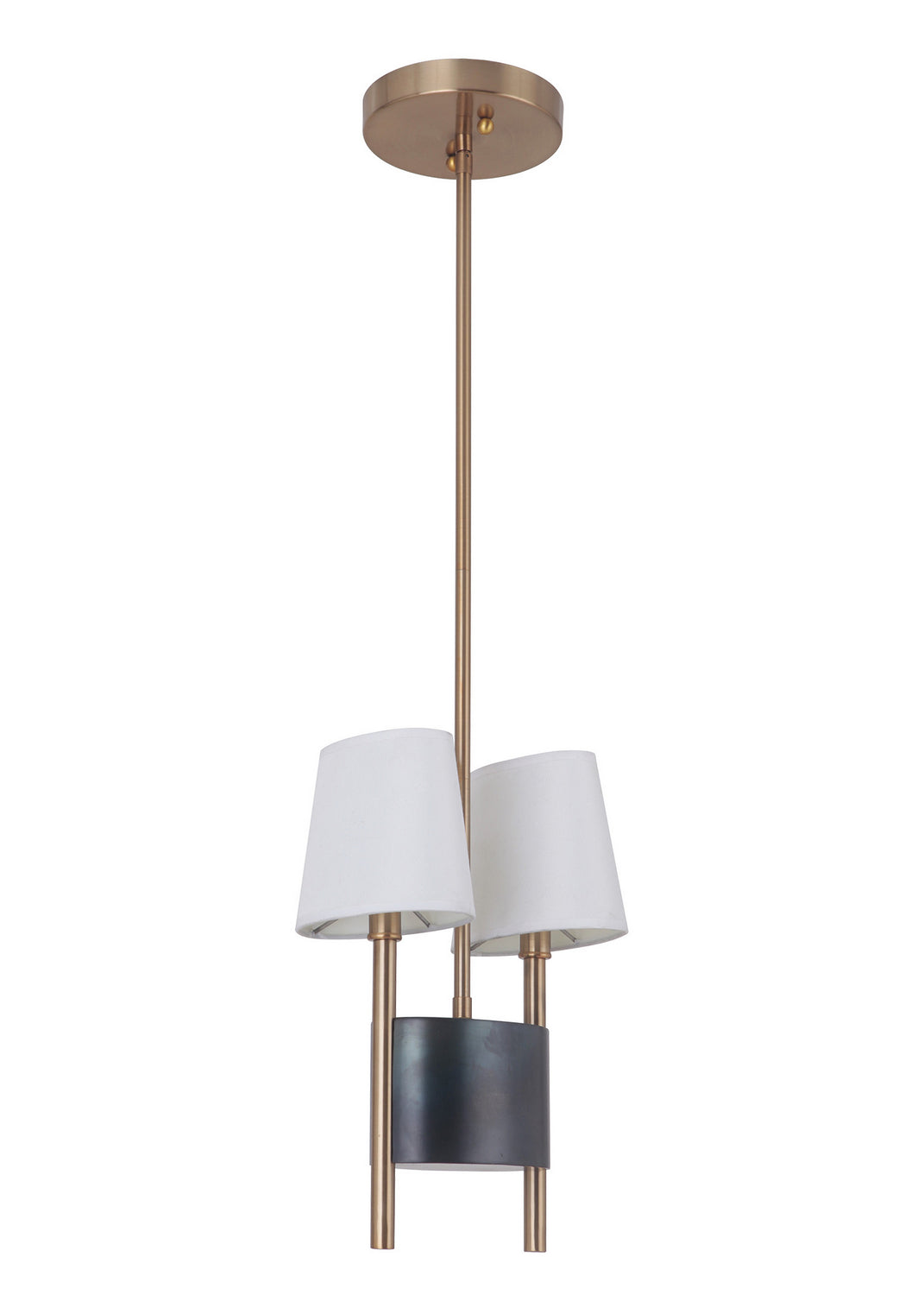 Craftmade Parker 44492-FSSB Pendant Light - Fired Steel/Satin Brass