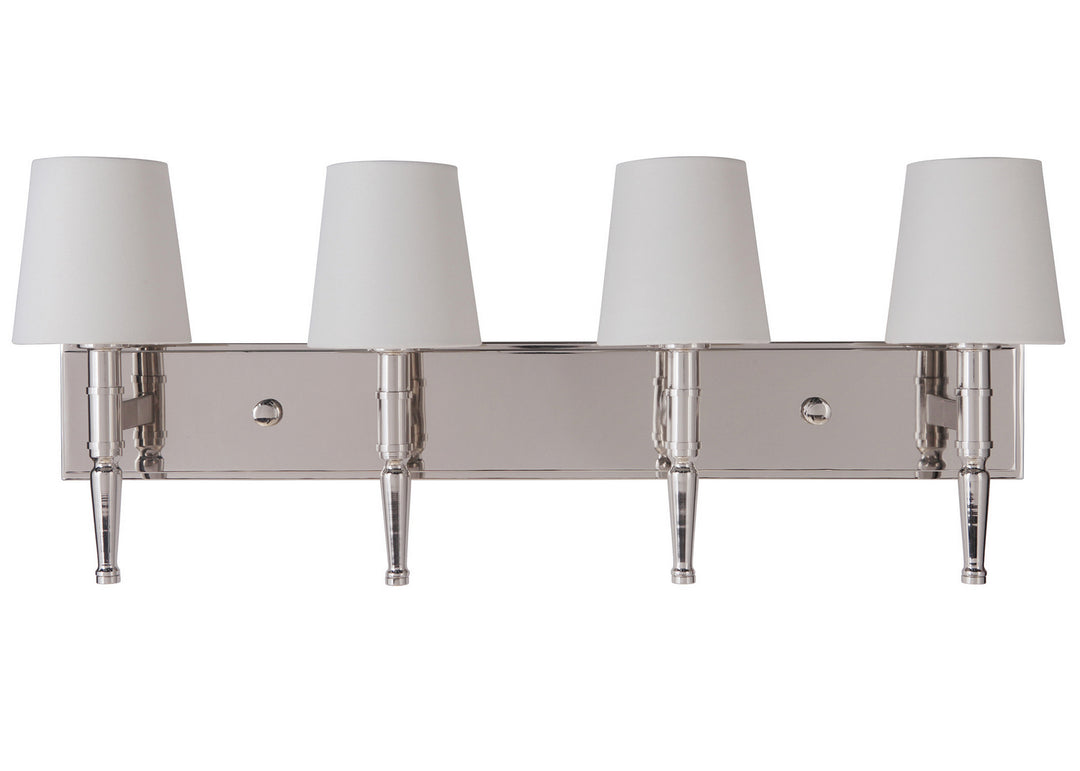 Craftmade Ella 44604-PLN Bath Vanity Light 31 in. wide - Polished Nickel