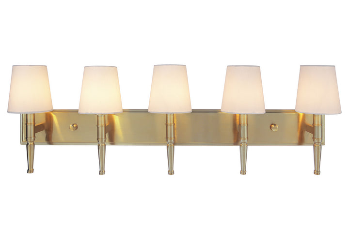 Craftmade Ella 44605-SB Bath Vanity Light 39 in. wide - Satin Brass