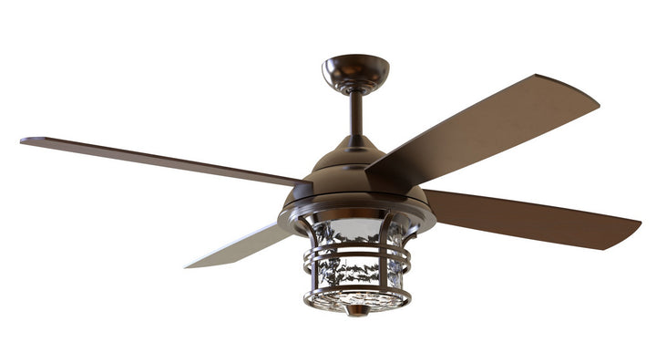 Craftmade Courtyard CYD56OB4 Ceiling Fan 56 - Oiled Bronze, Oiled Bronze/Oiled Bronze/