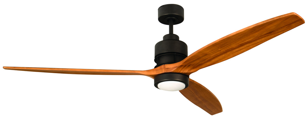 Craftmade Sonnet 52`` SON52ESP-60LOK Ceiling Fan 60 - Espresso, Light Oak/