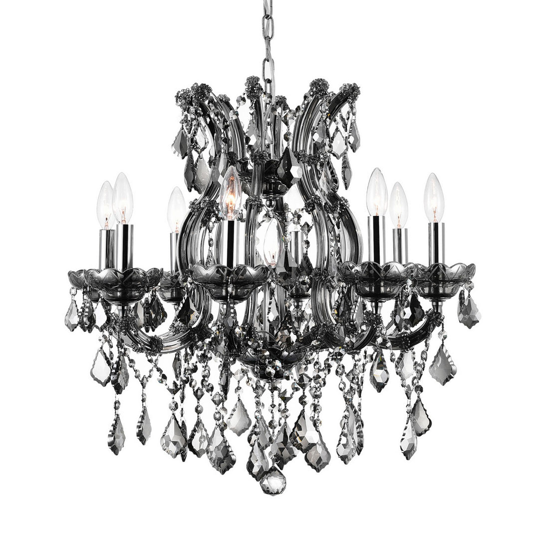 CWI Maria Theresa 8311p24c-9 (clear) Chandelier Light - Chrome