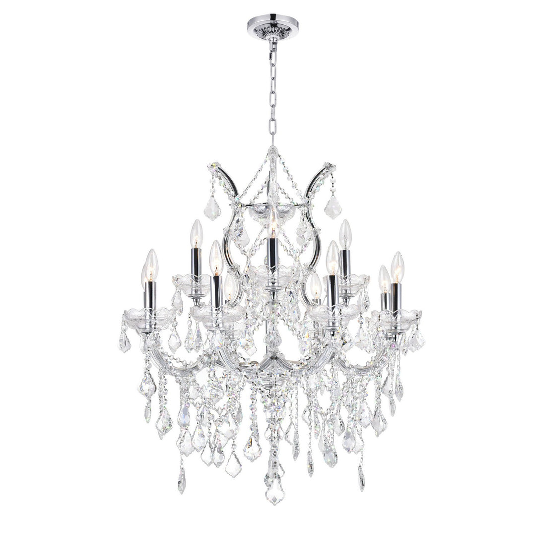 CWI Maria Theresa 8311p30c-13 (clear) Chandelier Light - Chrome