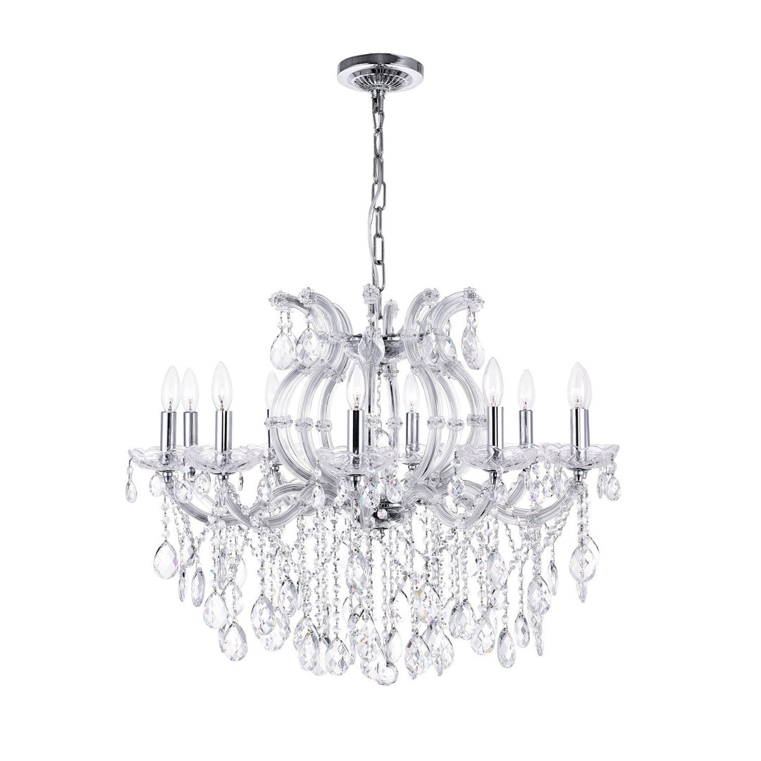 CWI Colossal 8312p32c-10 (clear) Chandelier Light - Chrome