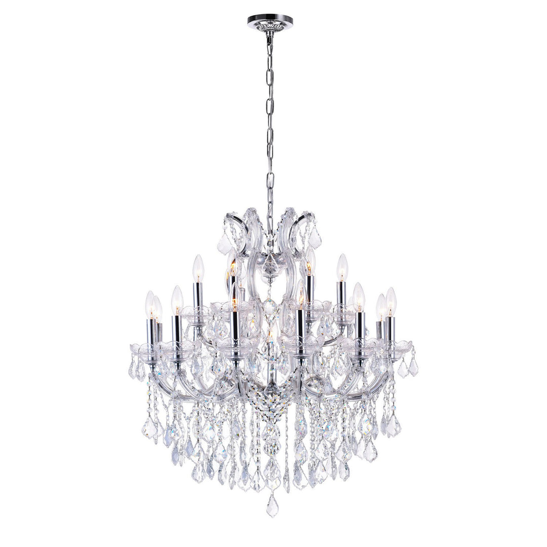 CWI Maria Theresa 8318p30c-19 (clear) Chandelier Light - Chrome