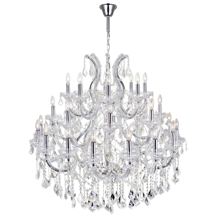 CWI Maria Theresa 8318p42c-33 (clear) Chandelier Light - Chrome