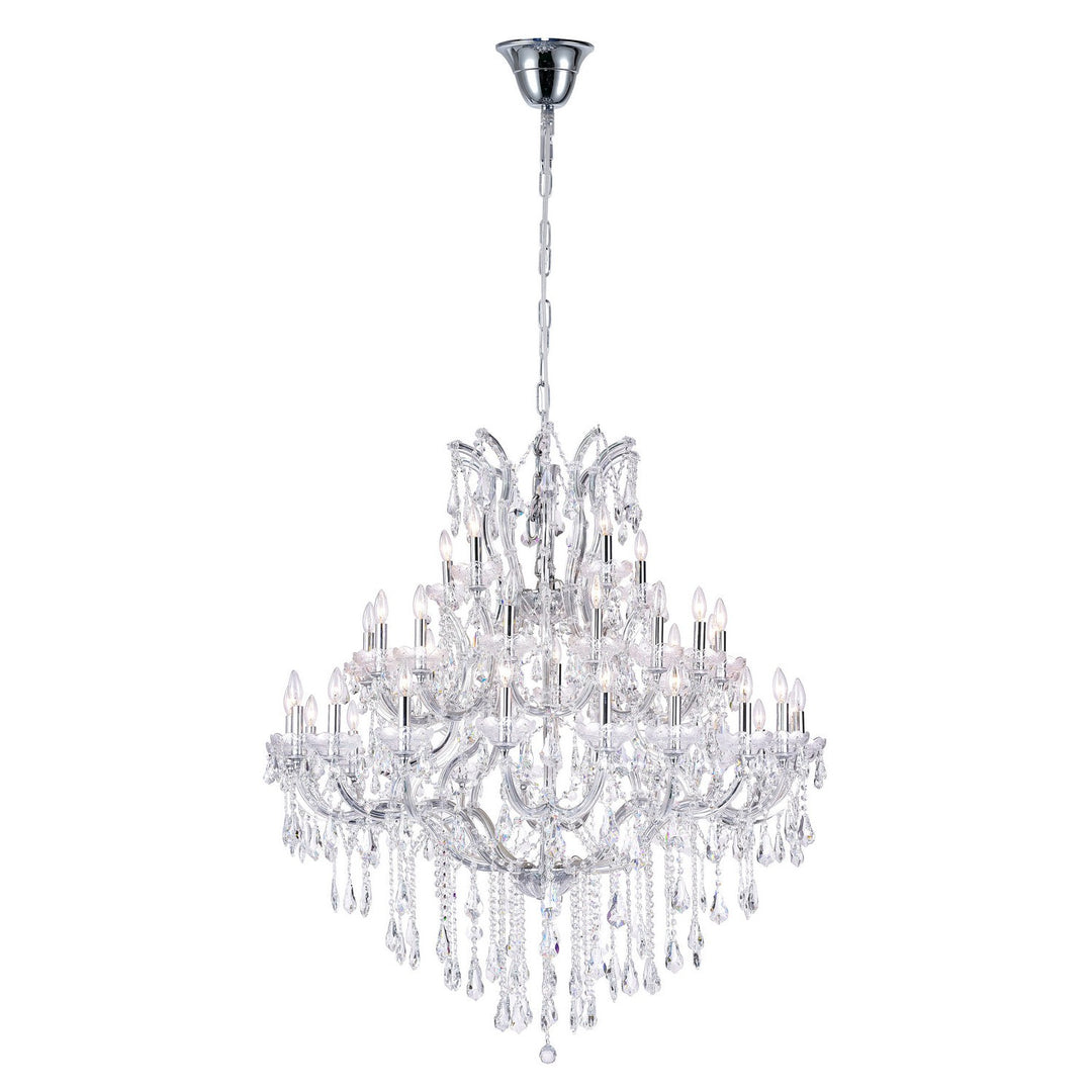 CWI Maria Theresa 8318p42c-33 (clear) Chandelier Light - Chrome