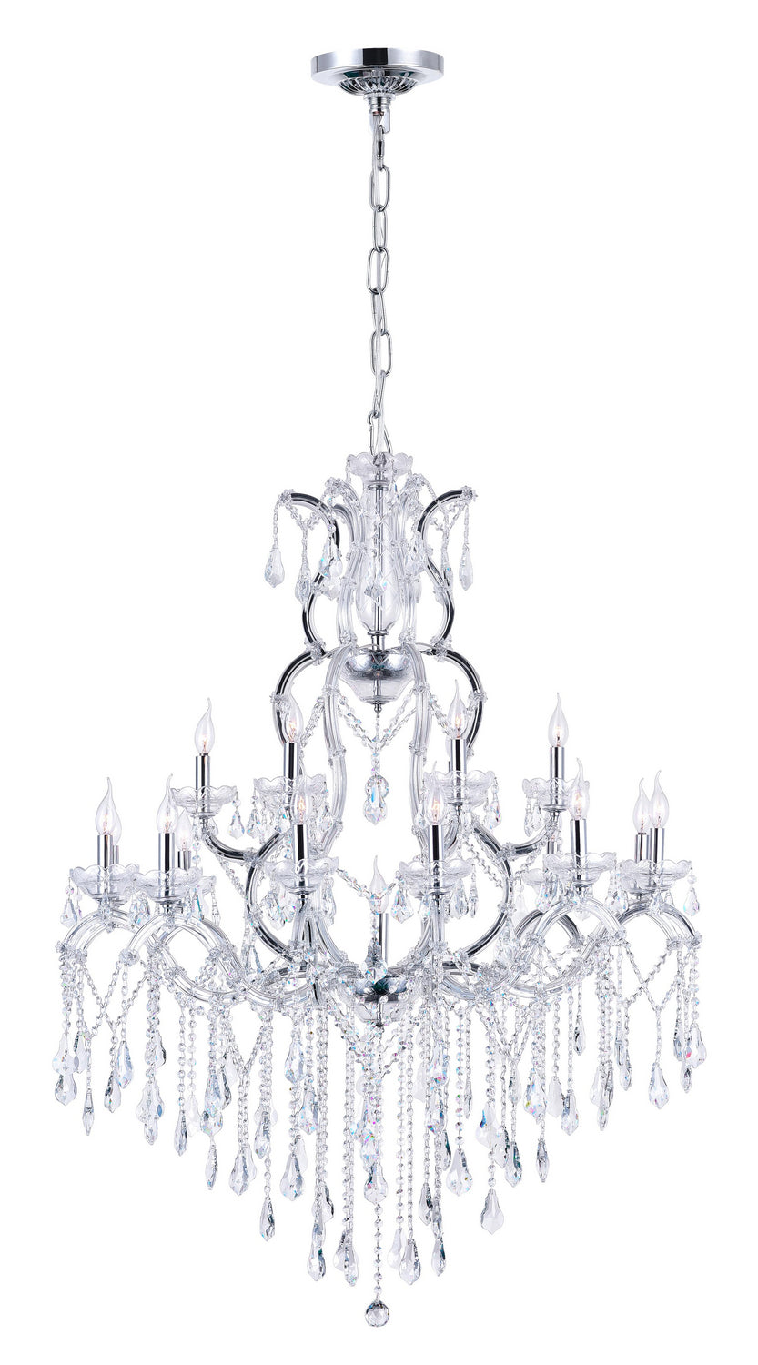 CWI Abby 8398P44C-19 (Clear) Chandelier Light - Chrome