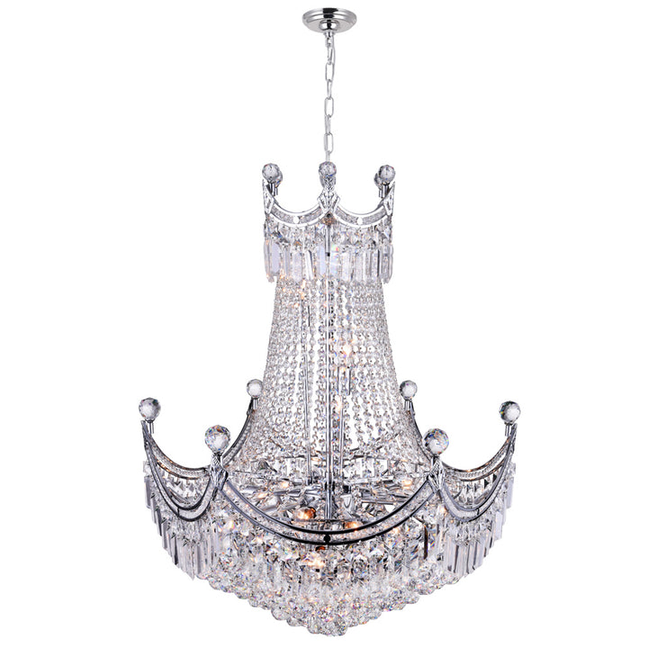 CWI Amanda 8421p28c Chandelier Light - Chrome