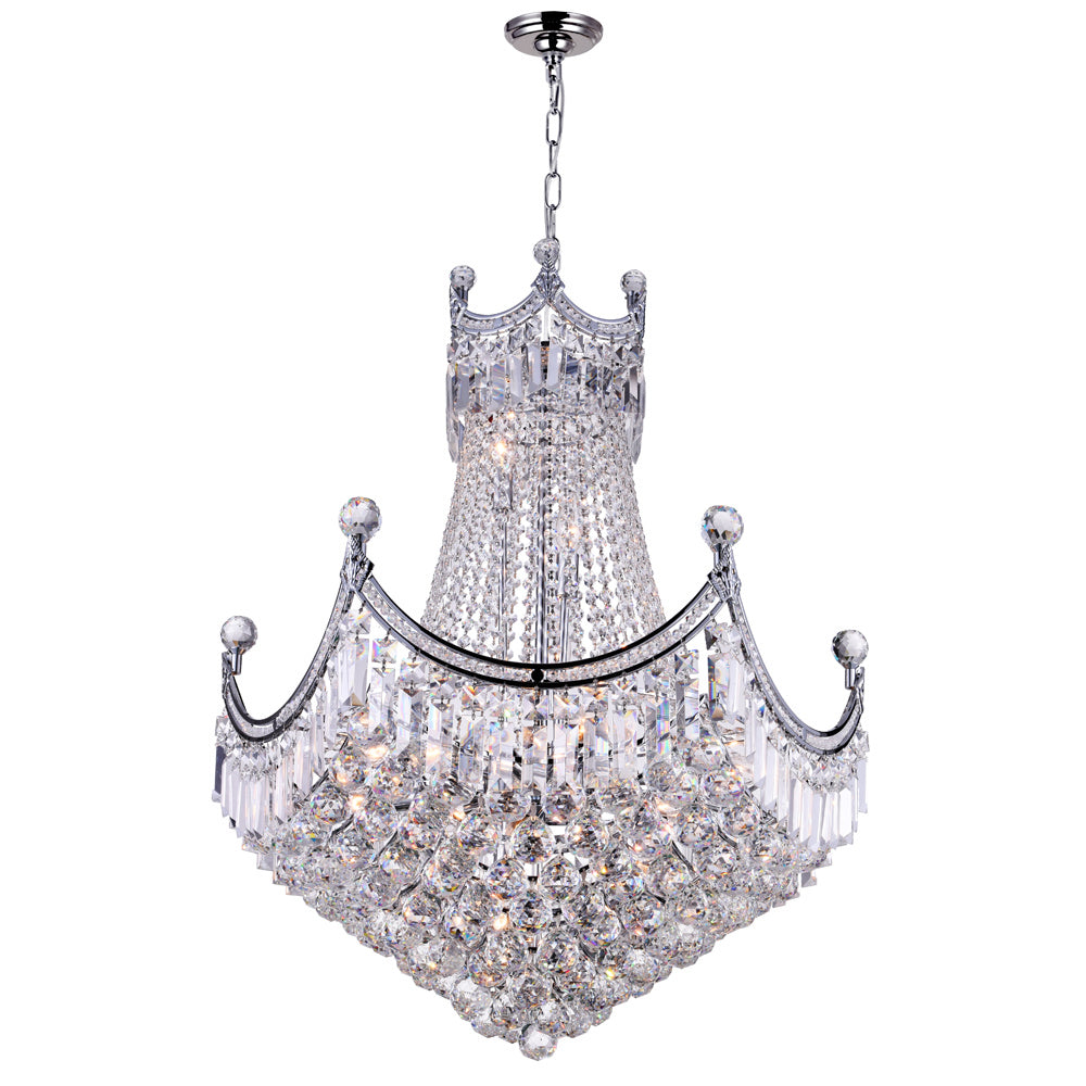 CWI Amanda 8421p28c Chandelier Light - Chrome