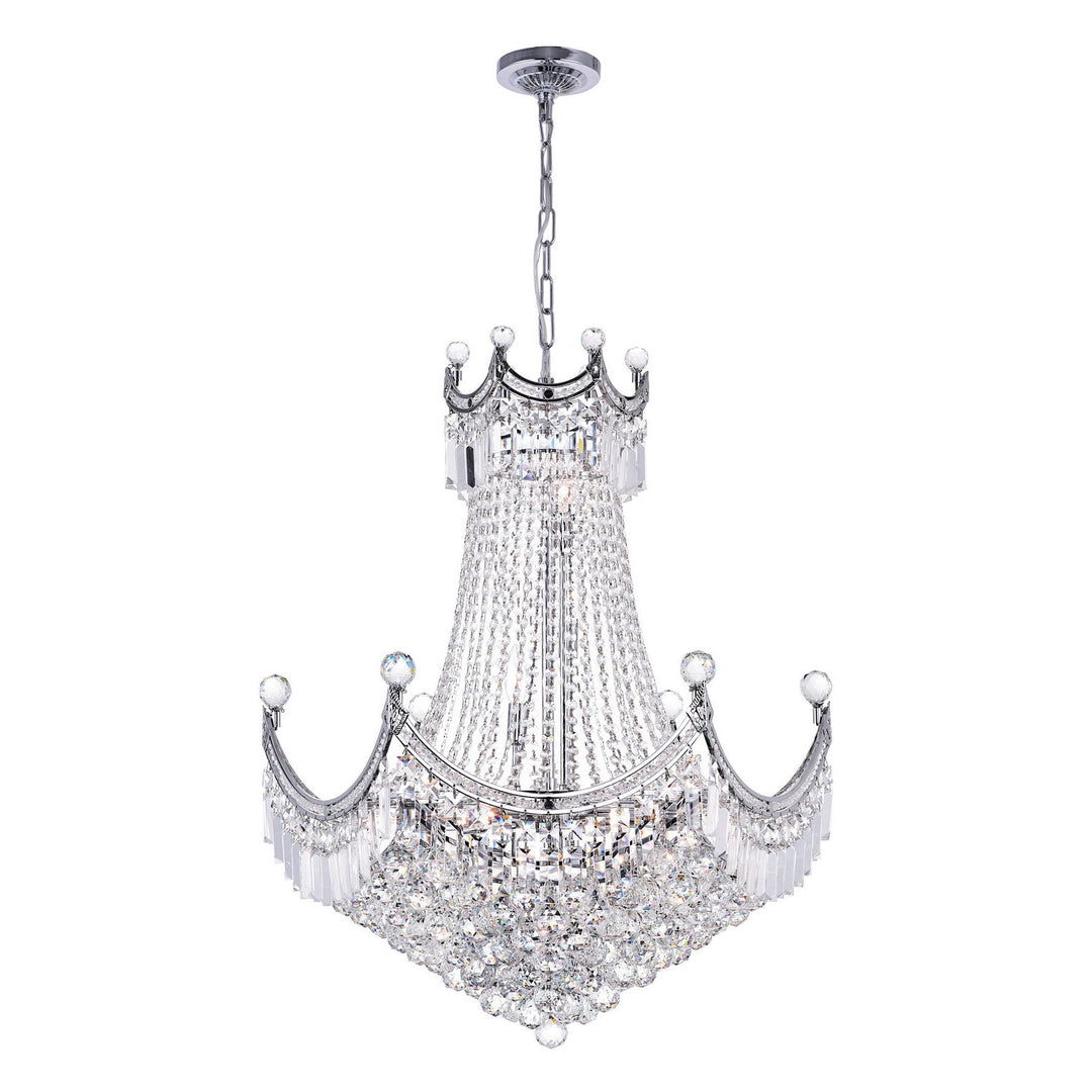 CWI Amanda 8421p28c Chandelier Light - Chrome