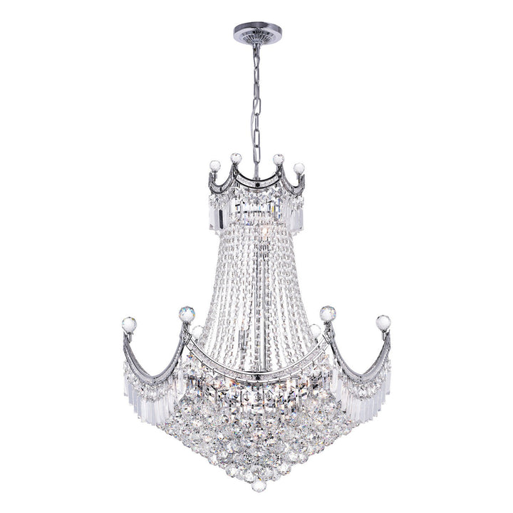 CWI Amanda 8421p28c Chandelier Light - Chrome