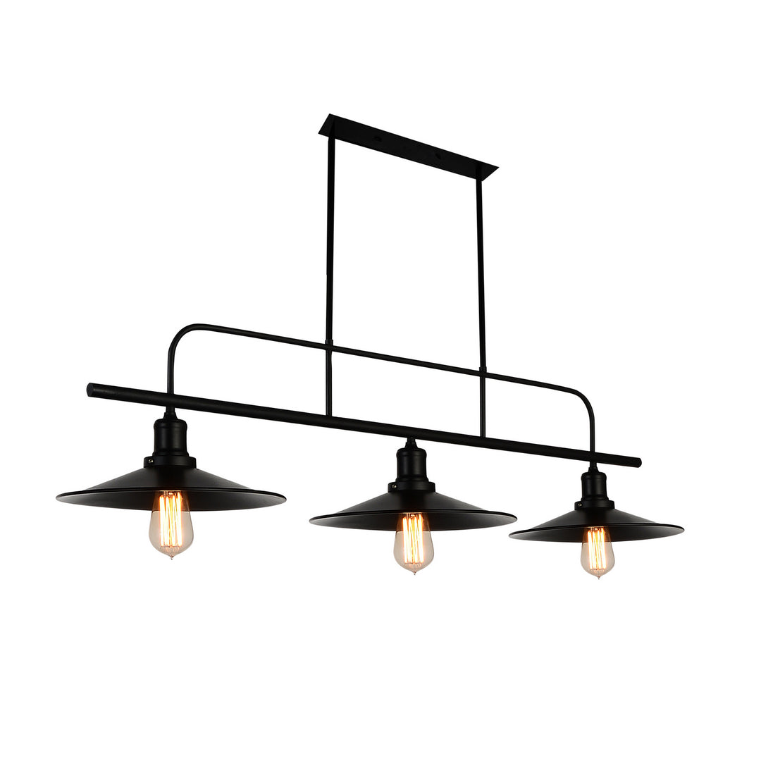 CWI Brave 9605p46-3-101 Pendant Light - Black