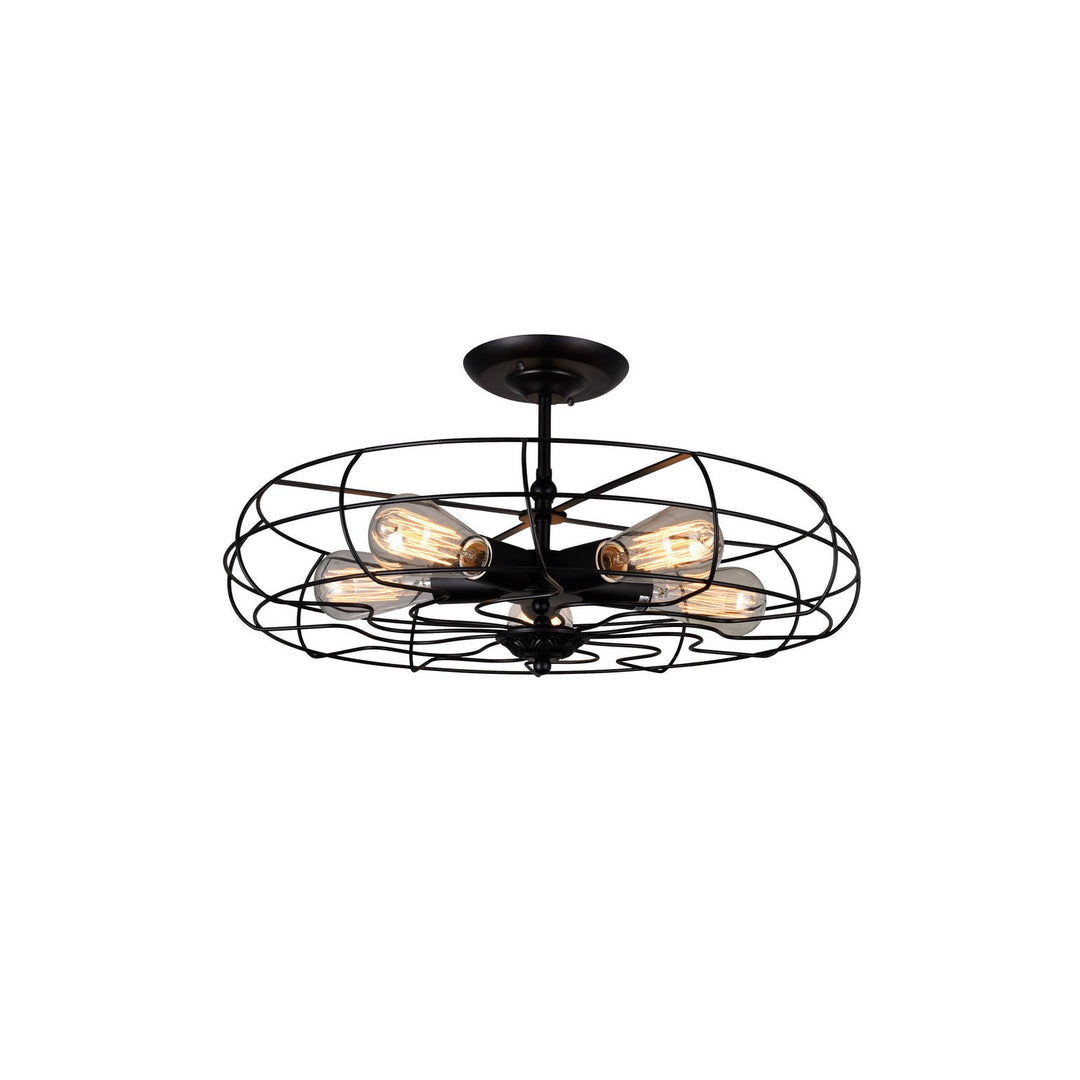 CWI Pamela 9606c19-5-101 Ceiling Light - Black