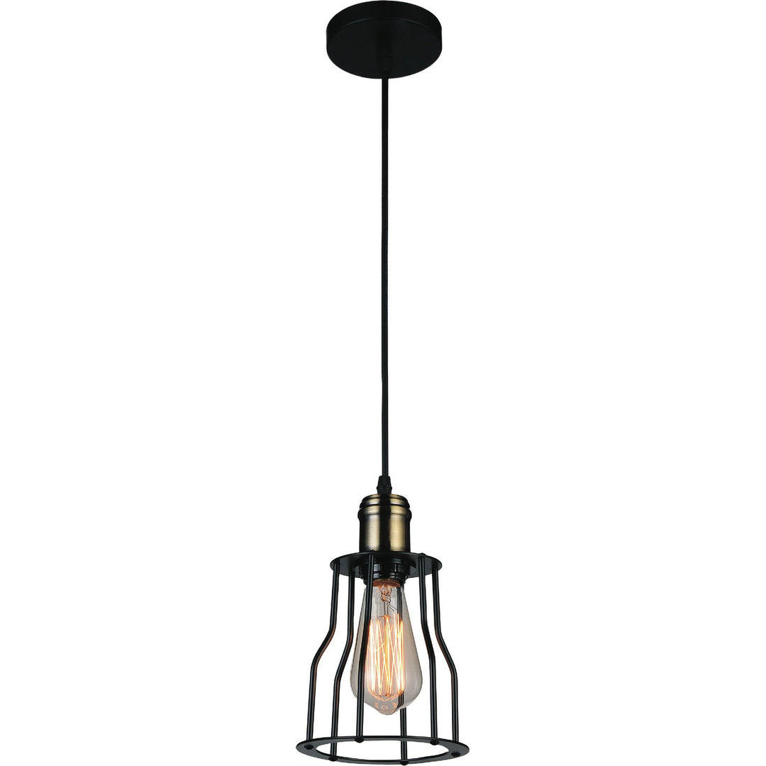 CWI Graham 9609p6-1-101 Pendant Light - Black