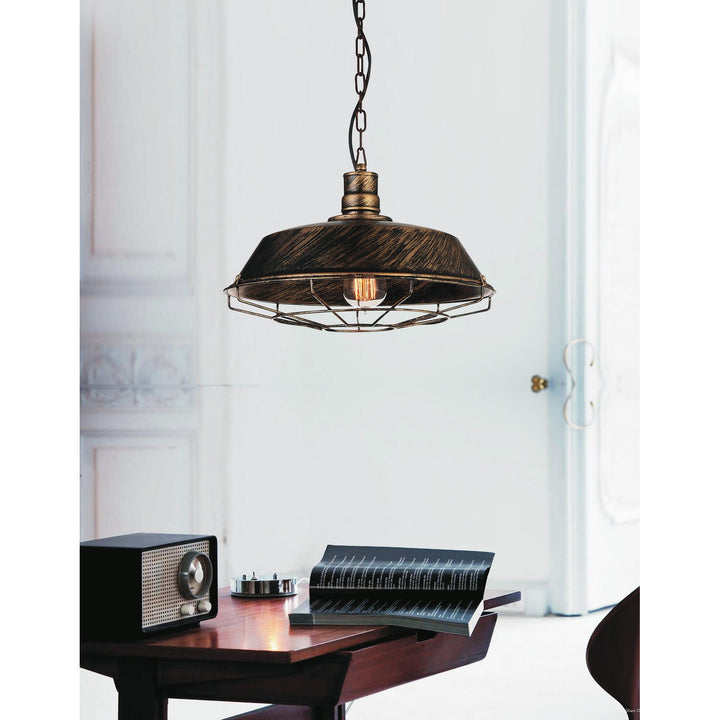 CWI Morgan 9611p14-1-128 Pendant Light - Antique Copper