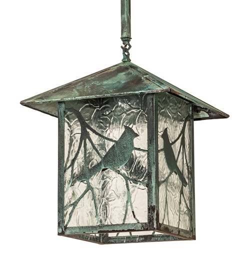 Meyda Tiffany Lighting 80950 Seneca One Light Pendant Outdoor Verde