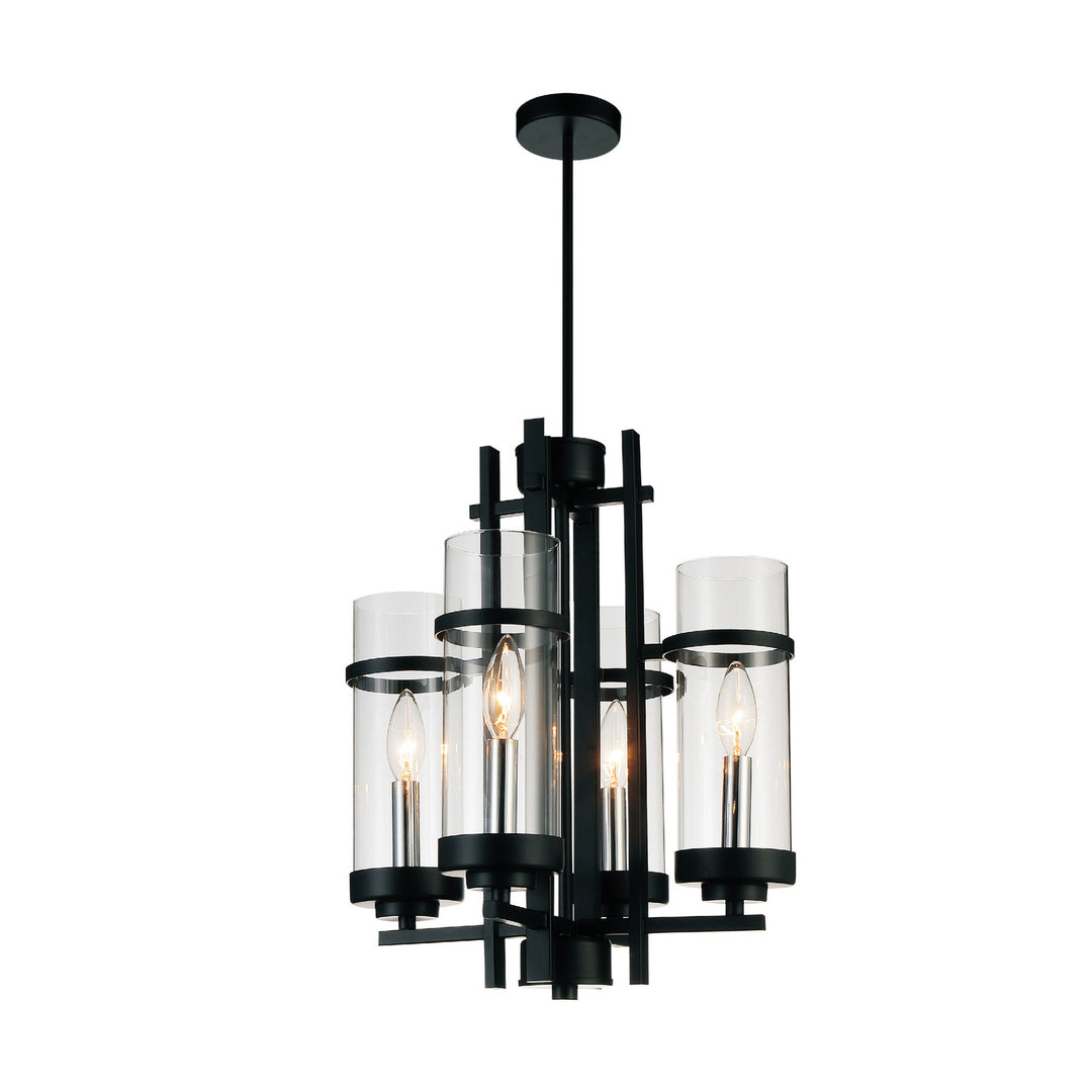 CWI Sierra 9827p14-4-101 Chandelier Light - Black