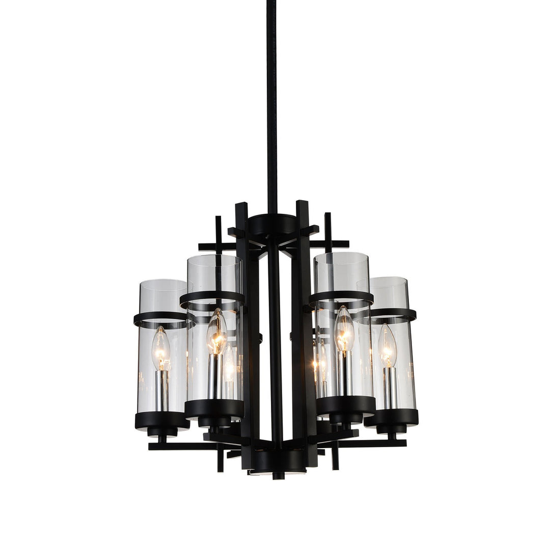 CWI Sierra 9827p18-6-101 Chandelier Light - Black