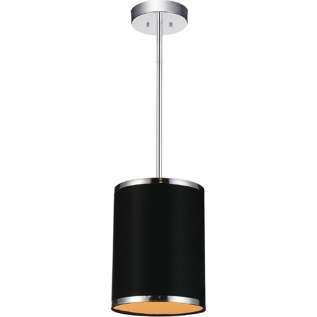 CWI Orchid 9848p7-1-601 (black) Pendant Light - Chrome