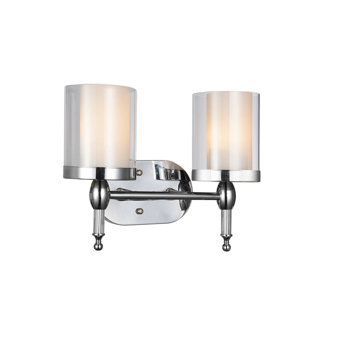 CWI Maybelle 9851w14-2-601 Bath Vanity Light 14 in. wide - Chrome