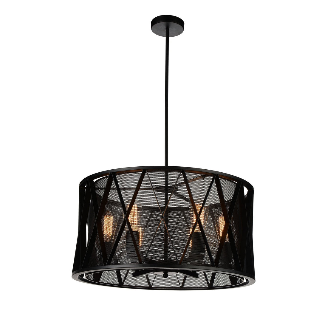 CWI Tapedia 9889p24-6-101 Chandelier Light - Black