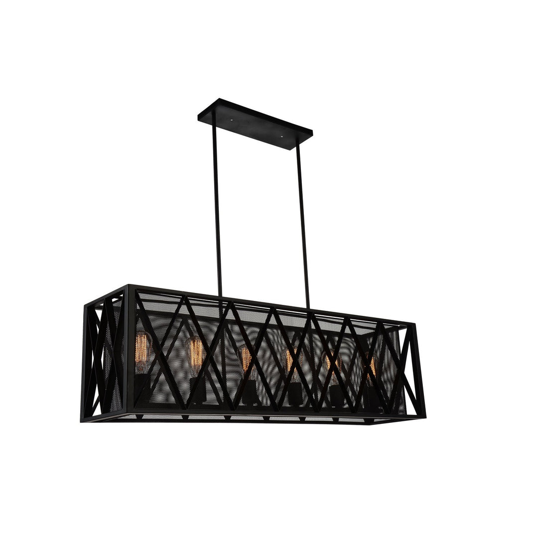 CWI Tapedia 9889p41-6-rc-101 Pendant Light - Black