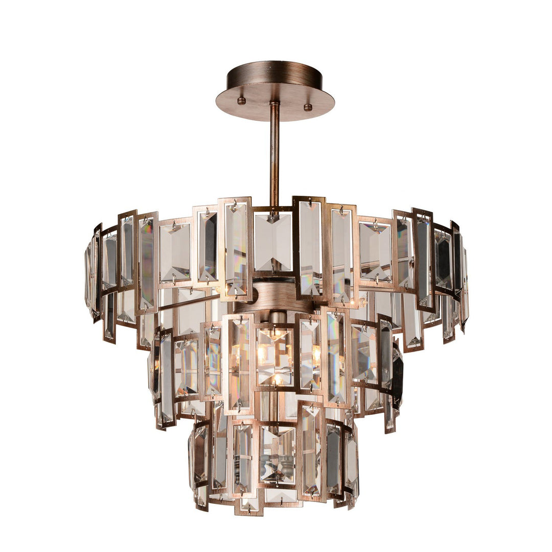 CWI Quida 9903c18-5-193 Chandelier Light - Champagne