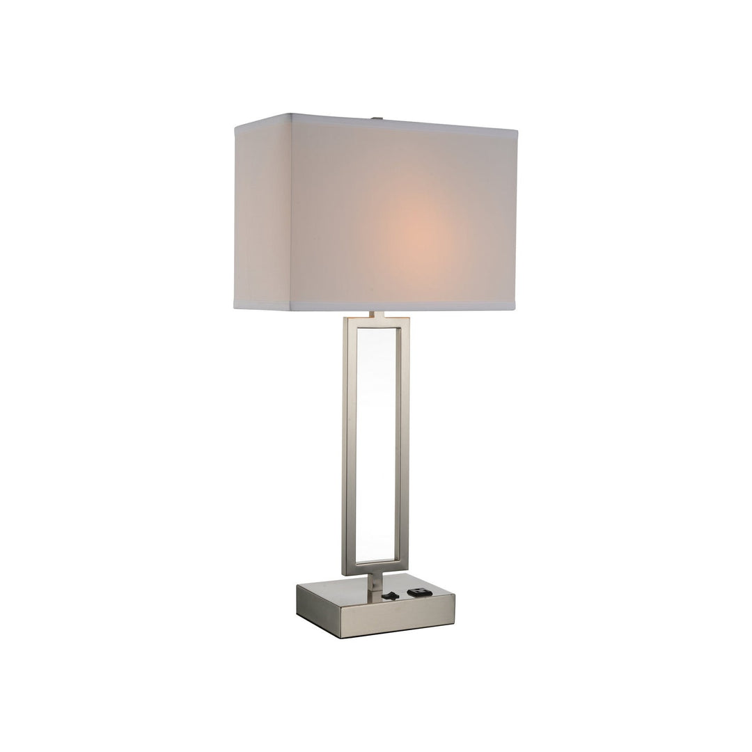 Cwi Lighting 9915T14-1-606  Torren Lamp Satin Nickel