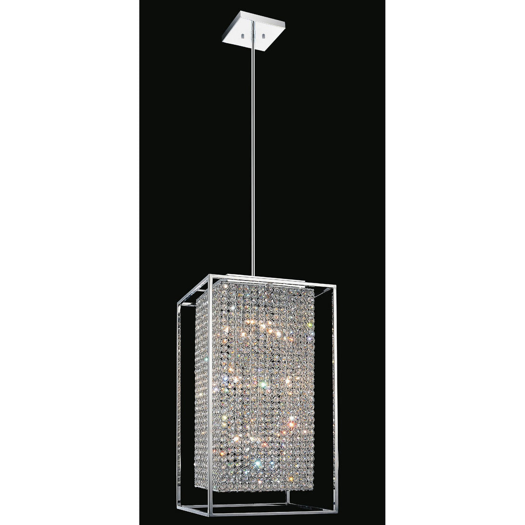 CWI Cube Qs8381p14c-rc Pendant Light - Chrome