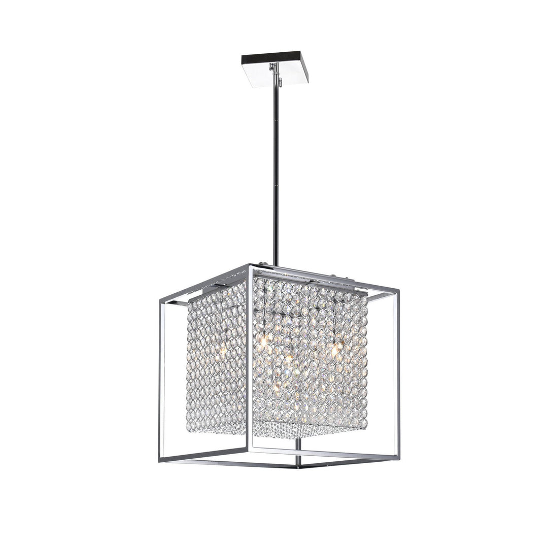 CWI Cube Qs8381p14c-s Pendant Light - Chrome