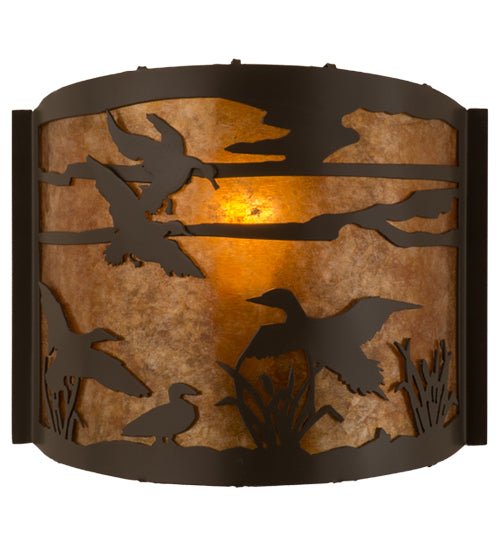 Meyda Tiffany Ducks In Flight 81076 Wall Light - Timeless Bronze