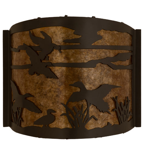 Meyda Tiffany Ducks In Flight 81076 Wall Light - Timeless Bronze