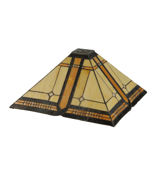 Meyda Tiffany Lighting 81091 Sierra Prairie Mission Shade Lamp Shade Multicolored