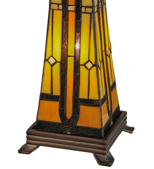 Meyda Tiffany Lighting 81092 Sierra Prairie Mission Two Light Table Base Hardware Utility Light Bronze / Dark