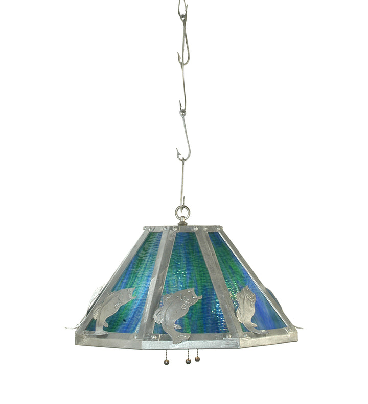 Meyda Tiffany Leaping Bass 81111 Pendant Light - Galvinized