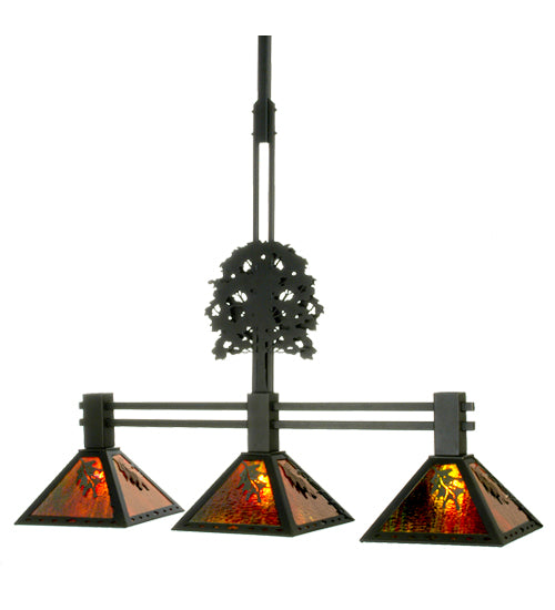 Meyda Tiffany Oak Tree 81116 Pendant Light - Black