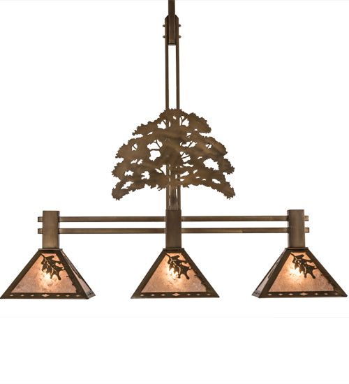 Meyda Tiffany Oak Tree 81117 Pendant Light - Antique Copper