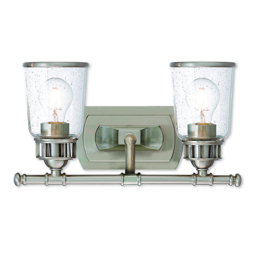 Livex Lawrenceville 10512-91 Bath Vanity Light 16 in. wide - Brushed Nickel