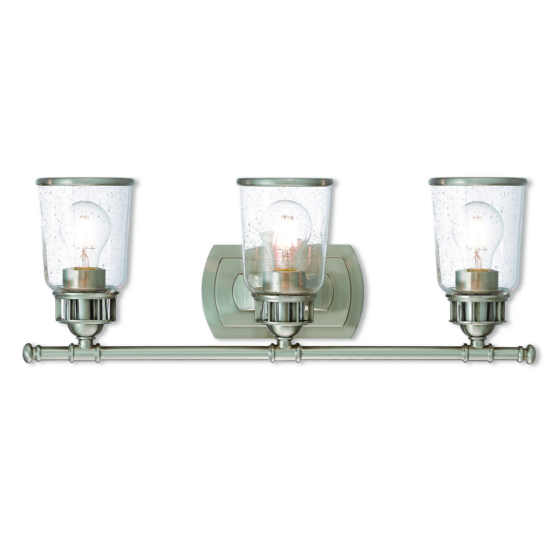 Livex Lawrenceville 10513-91 Bath Vanity Light 24 in. wide - Brushed Nickel