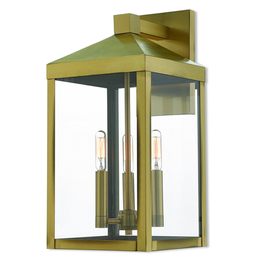 Livex Lighting 20584-01  Nyack Outdoor Antique Brass