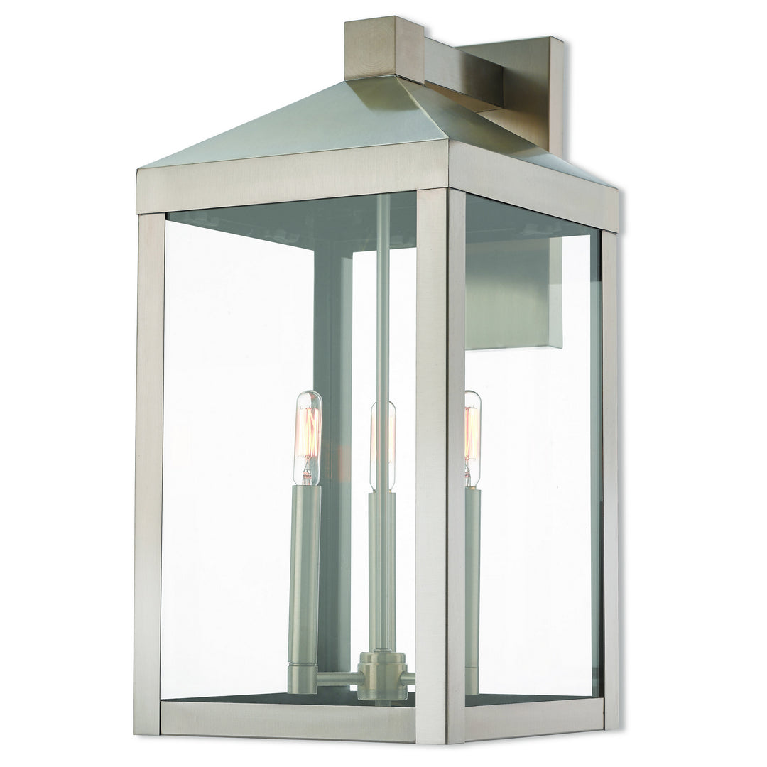 Livex Lighting 20585-91  Nyack Outdoor Brushed Nickel