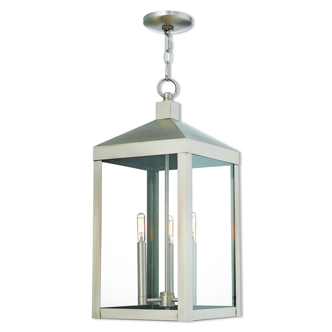 Livex Lighting 20587-91  Nyack Outdoor Brushed Nickel