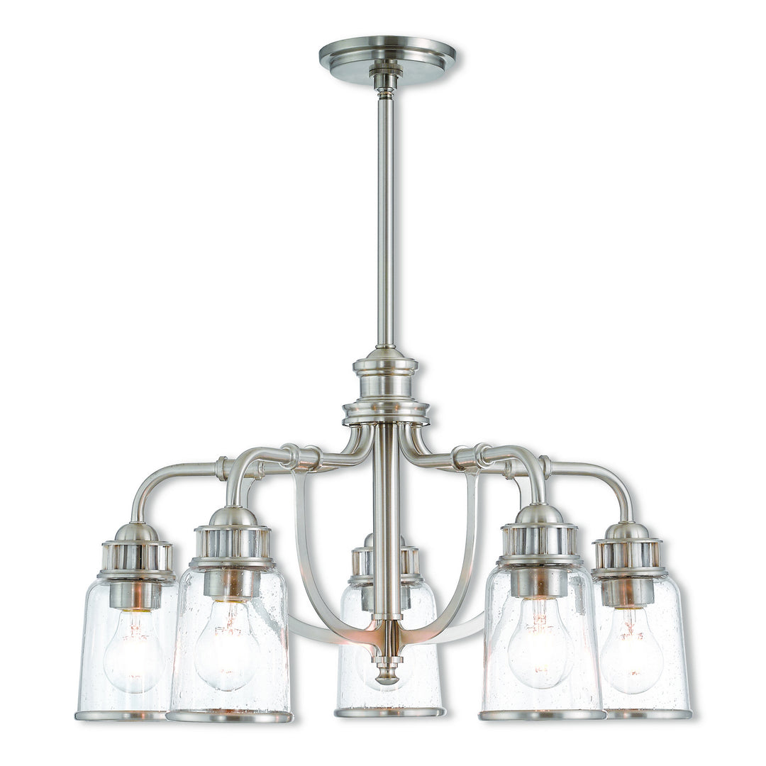Livex Lawrenceville 40025-91 Chandelier Light - Brushed Nickel